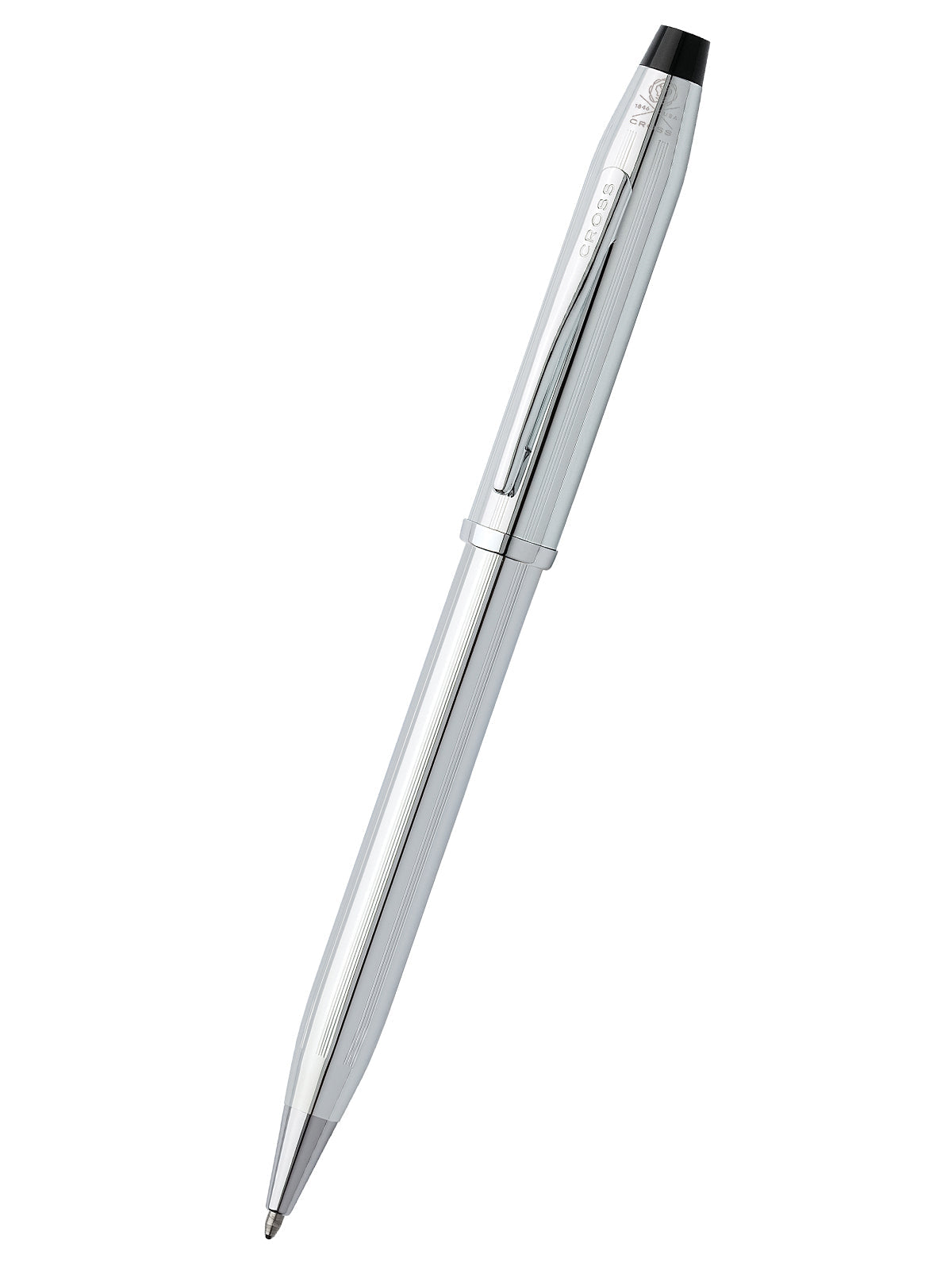 Century II Lustrous Chrome Ballpoint Pen by A.T. Cross with polished chrome finish and clip on Tampa Home & Garden Store