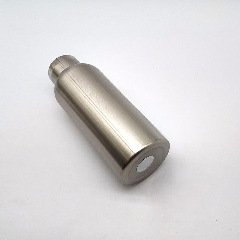 Stevvex stainless steel double-wall water bottle brushed silver vacuum insulated thermos on Tampa Home & Garden Store