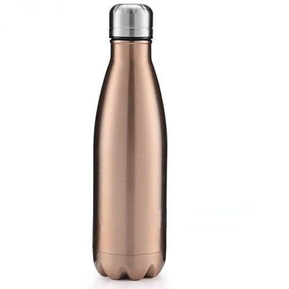 Stevvex copper rose gold stainless steel insulated water bottle, double-wall vacuum bottle on Tampa Home & Garden Store