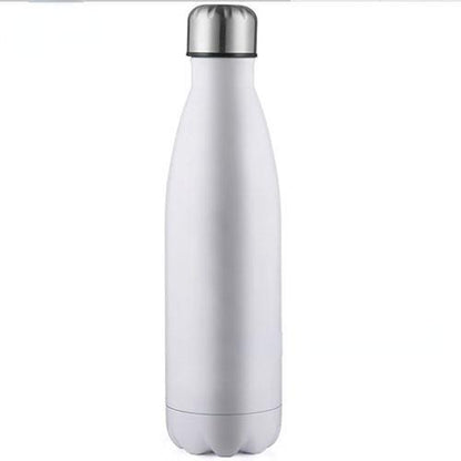 Stevvex silver stainless steel double-wall insulated water bottle with screw cap 750ml on Tampa Home & Garden Store