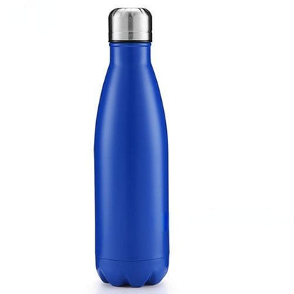 Stevvex stainless steel double-wall water bottle blue with vacuum insulation on Tampa Home & Garden Store