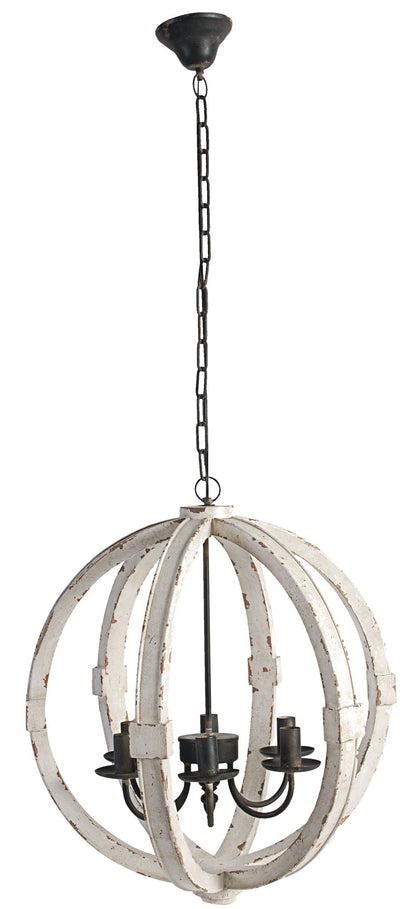 Chandelier hanging light fixture with adjustable chain and black candle-style sockets on Tampa Home & Garden Store