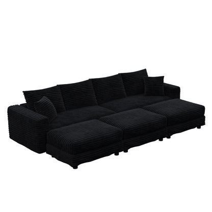 Modern Deep Seat Upholstered Sofa and Couch