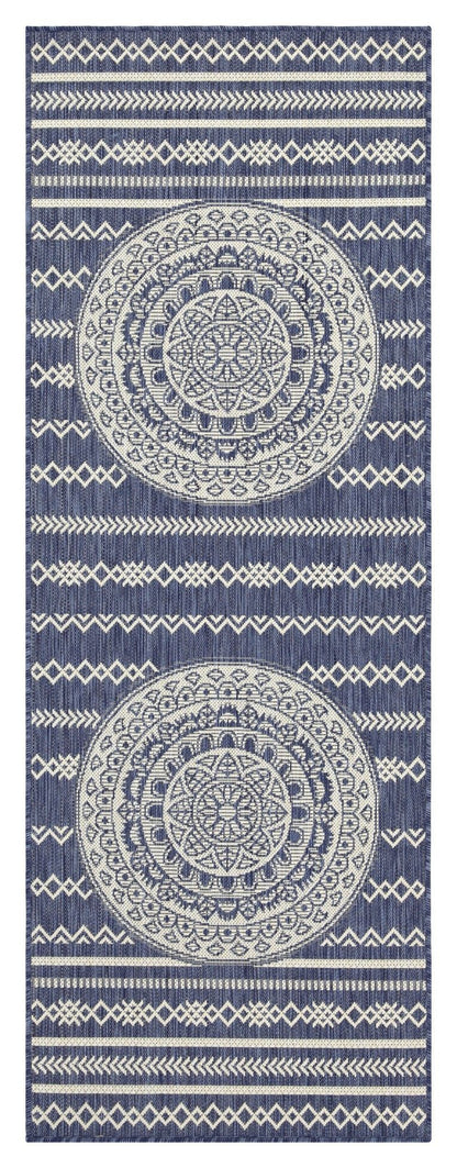 Sunshine Indoor and Outdoor Blue Area Rug