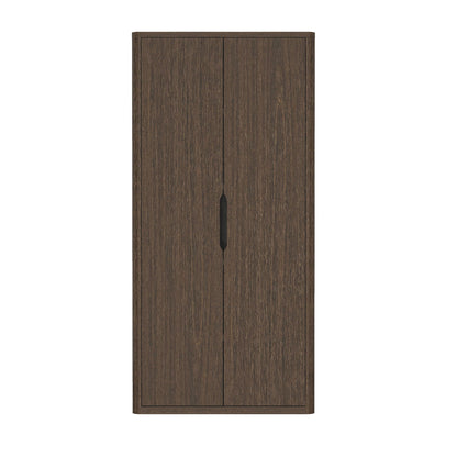 Rivington bookcase cabinet with adjustable shelves dark brown finish by HouseOfZazla on Tampa Home & Garden Store