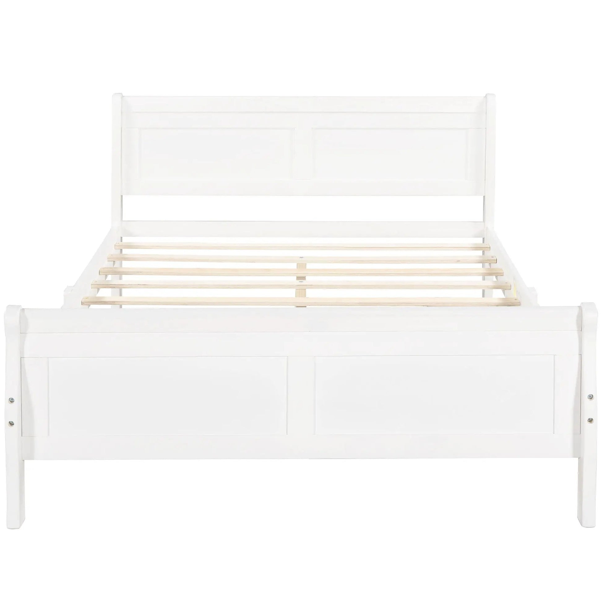 Platform bed frame with headboard and footboard and slat support Unique Piece Furniture on Tampa Home & Garden Store