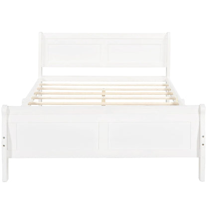 Platform bed frame with headboard and footboard and slat support Unique Piece Furniture on Tampa Home & Garden Store
