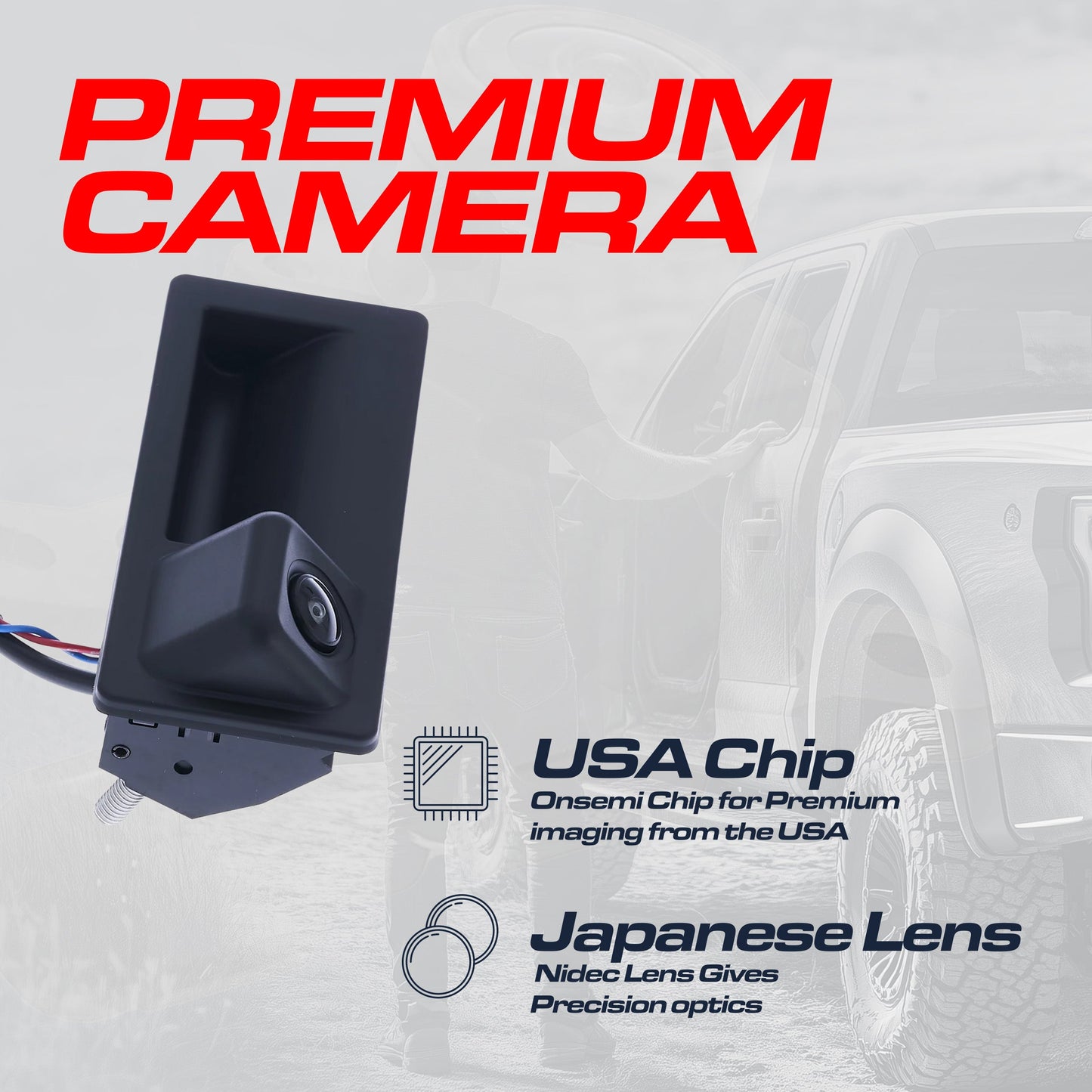 Master Tailgaters VW Passat OEM backup camera with release switch, black housing on Tampa Home & Garden Store