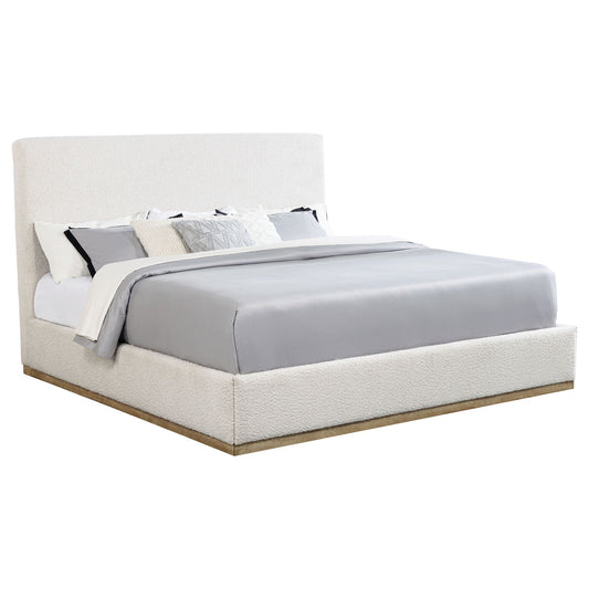 Talbot Eastern King Bed With a Cream Headboard