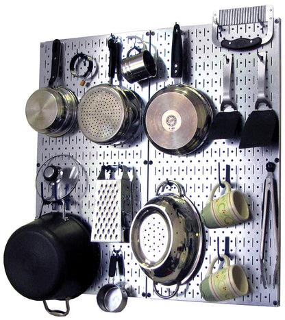 Kitchen Pegboard Storage Rack for Pots and Pans