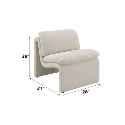 Jaeda Innovative Accent Chair in the Curved Shape