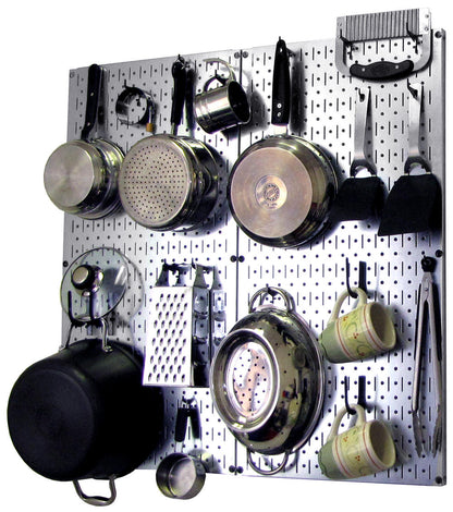 Kitchen Pegboard Storage Rack for Pots and Pans