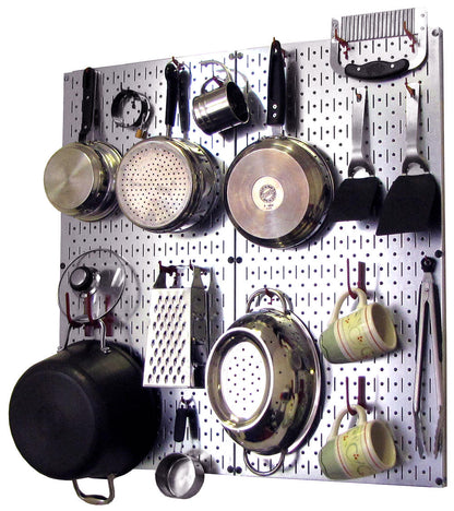 Kitchen Pegboard Storage Rack for Pots and Pans