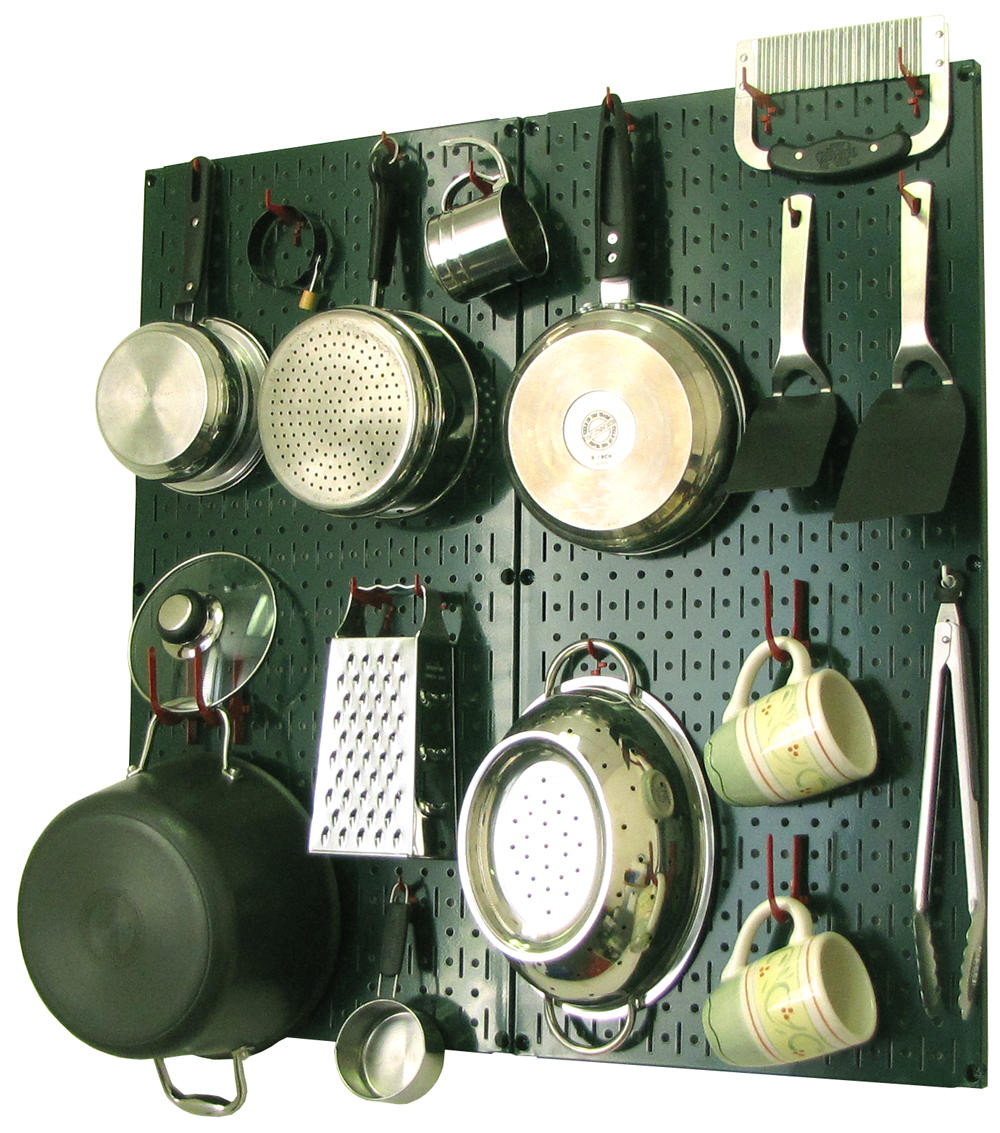 Kitchen Pegboard Storage Rack for Pots and Pans