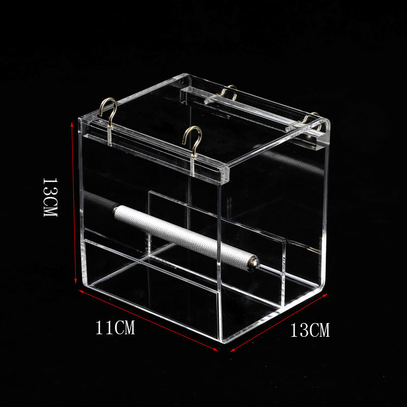 Acrylic bird feeder with top hooks and internal tube, brand Sell My Stuff, 13x13x11 cm on Tampa Home & Garden Store