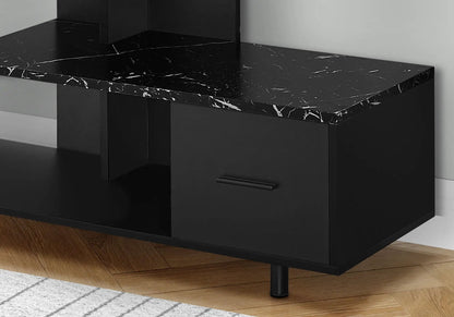 TV stand by Unique Piece Furniture with black marble top, storage drawer, contemporary style on Tampa Home & Garden Store