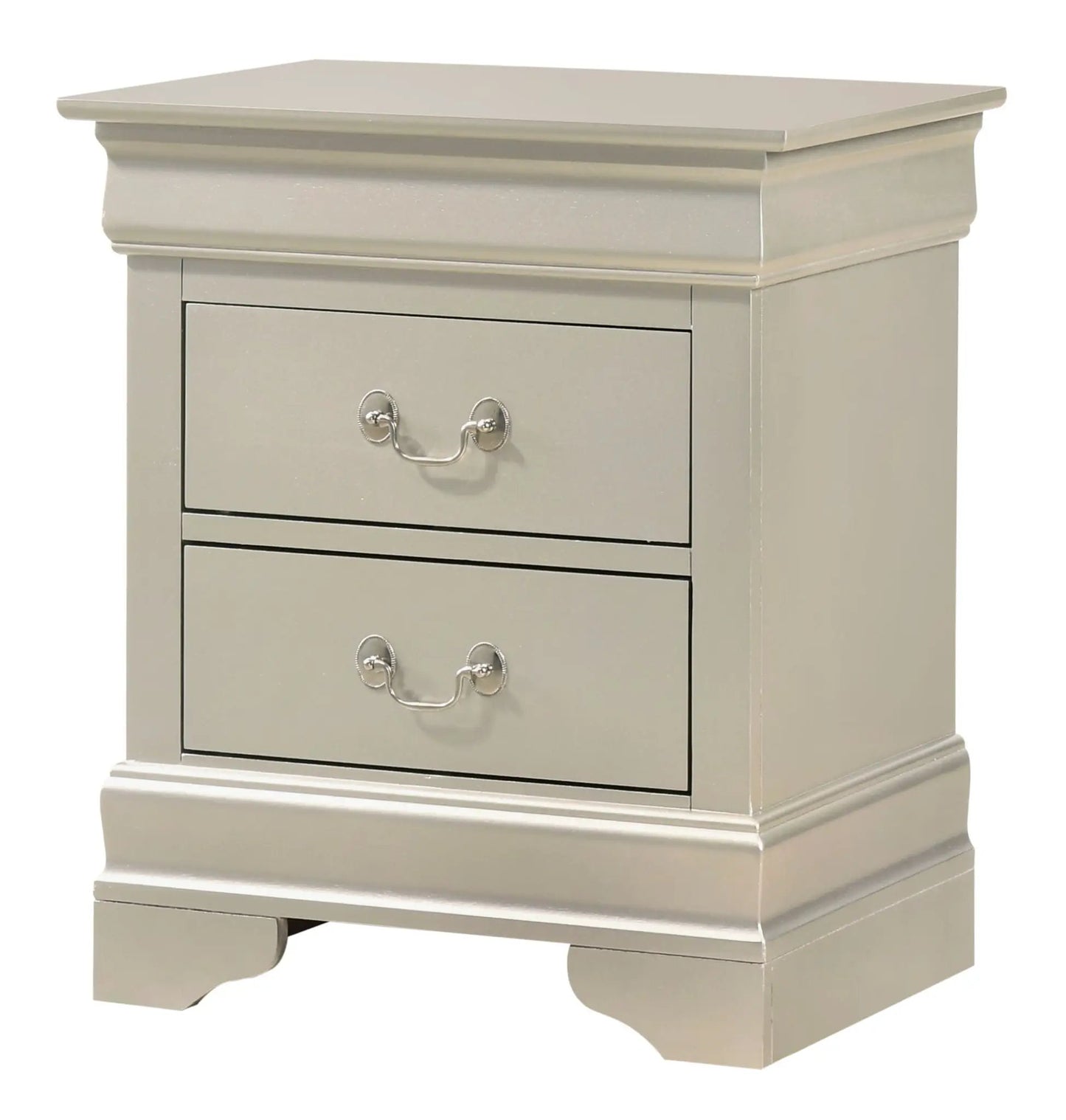 Traditional Nightstand Carved Bases and Curves