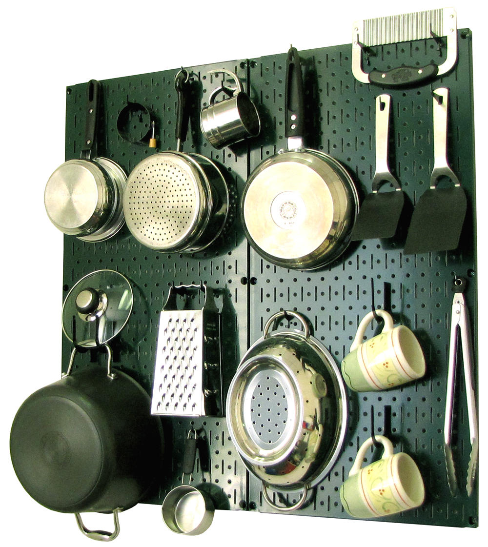 Kitchen Pegboard Storage Rack for Pots and Pans