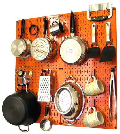 Kitchen Pegboard Storage Rack for Pots and Pans