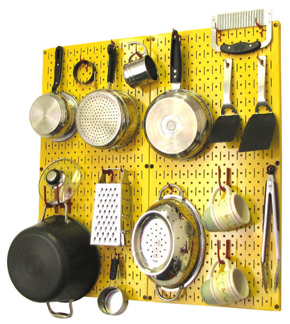 Kitchen Pegboard Storage Rack for Pots and Pans