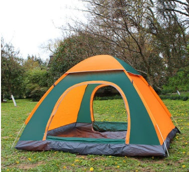 Camping Tent orange and green dome tent by My Store on Tampa Home & Garden Store