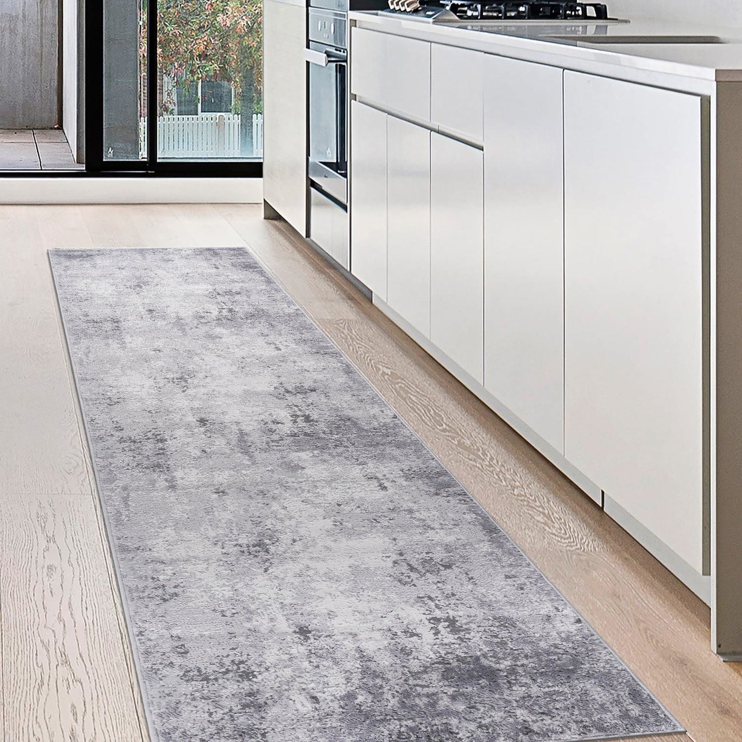 Marfi Abstract Area Rug in Neutral Tones