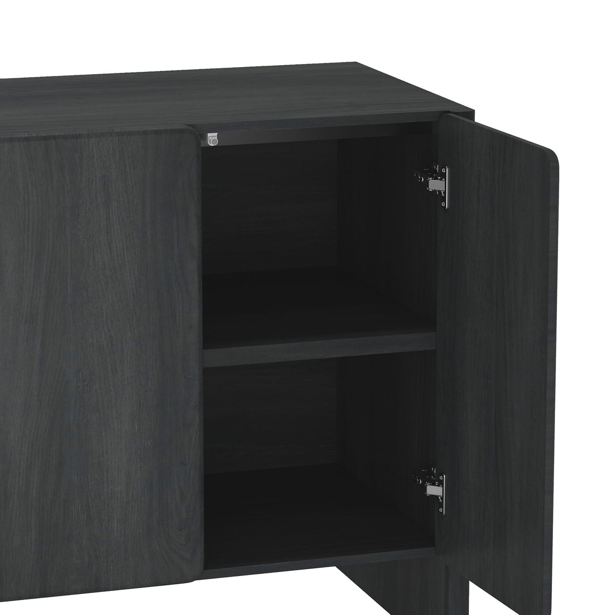 Linda Sideboard by HouseOfZazla, dark finish with adjustable shelves and soft-close doors on Tampa Home & Garden Store