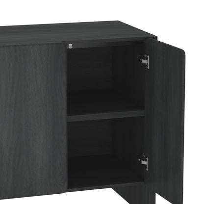 Linda Sideboard by HouseOfZazla, dark finish with adjustable shelves and soft-close doors on Tampa Home & Garden Store