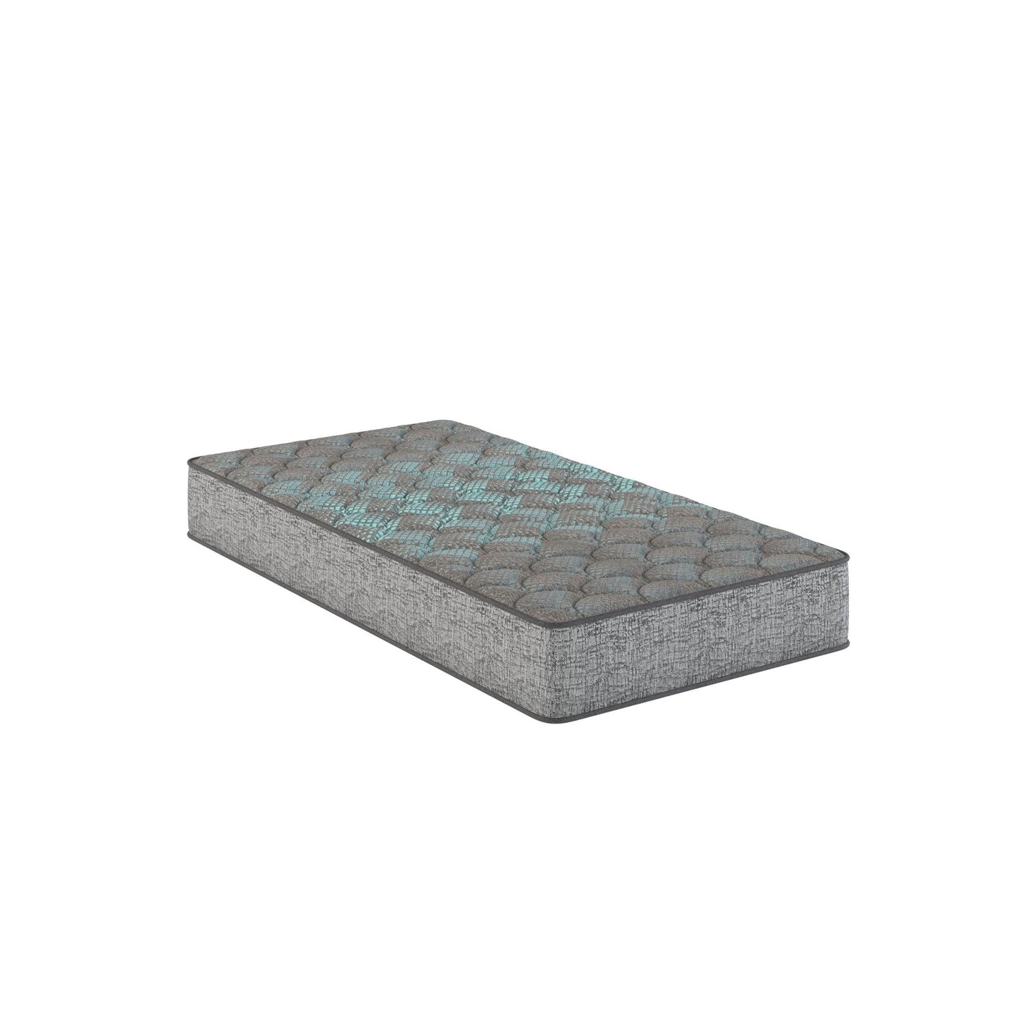 Comfort Care 11in Hybrid Mattress by HouseOfZazla, medium foam comfort, gray quilted cover on Tampa Home & Garden Store