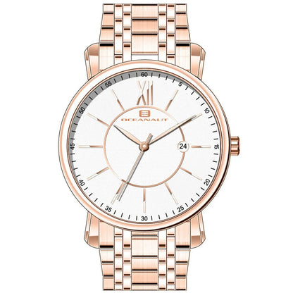 Oceanaut men's watch by Bids.com rose gold-tone bracelet white dial Roman XII date window on Tampa Home & Garden Store