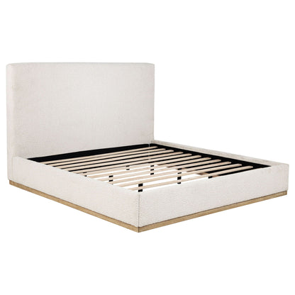 Talbot Eastern King Bed With a Cream Headboard