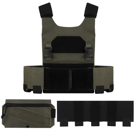 QASM Chest Buckle Waist Seal Storage Bag for AC1, olive drab tactical chest rig with waist belt on Tampa Home & Garden Store