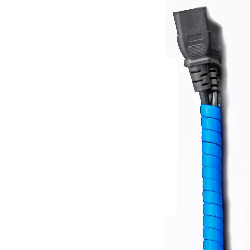Anti-cat and dog bite power cord protector by FLIPSTYLEZLLC with blue spiral wrap on cord on Tampa Home & Garden Store