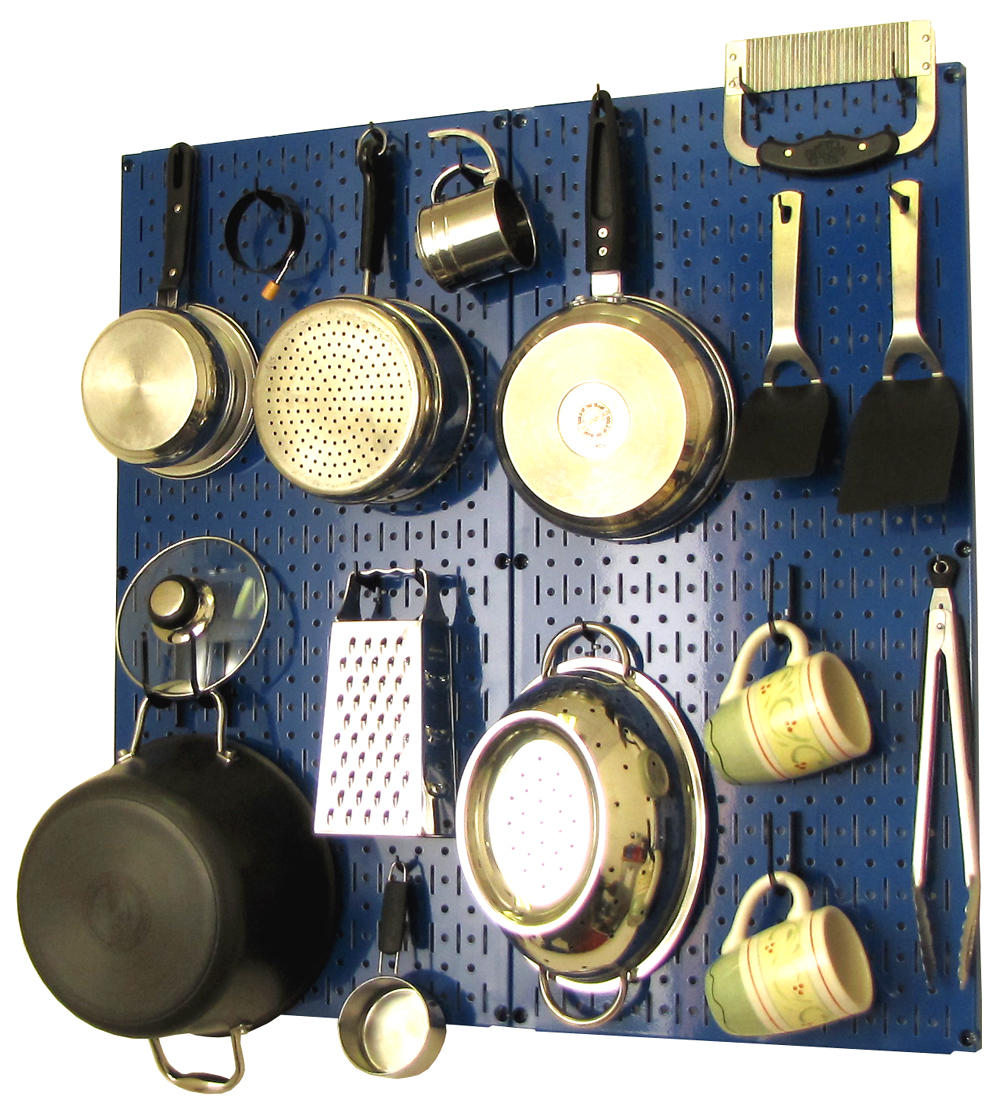 Kitchen Pegboard Storage Rack for Pots and Pans