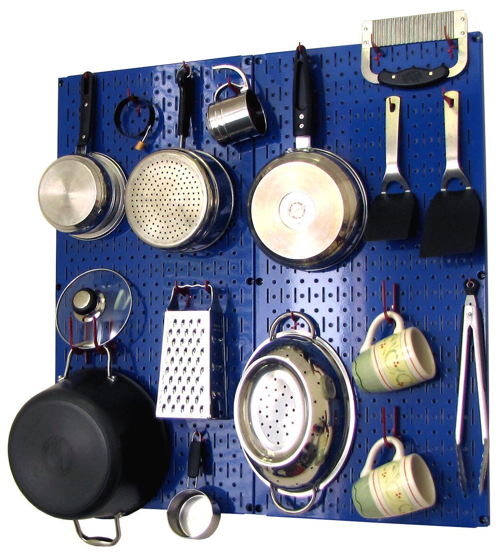Kitchen Pegboard Storage Rack for Pots and Pans