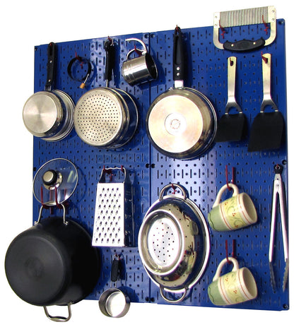 Kitchen Pegboard Storage Rack for Pots and Pans