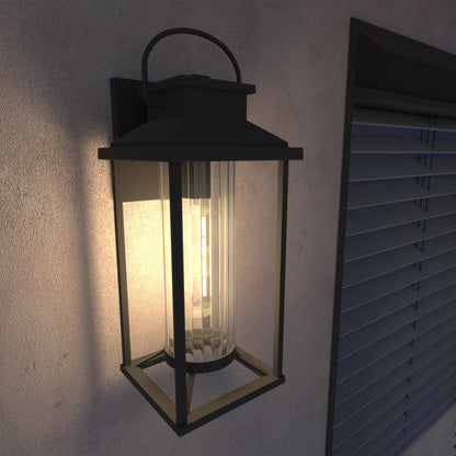 Textured Metal Porch and Rustproof Outdoor Lights