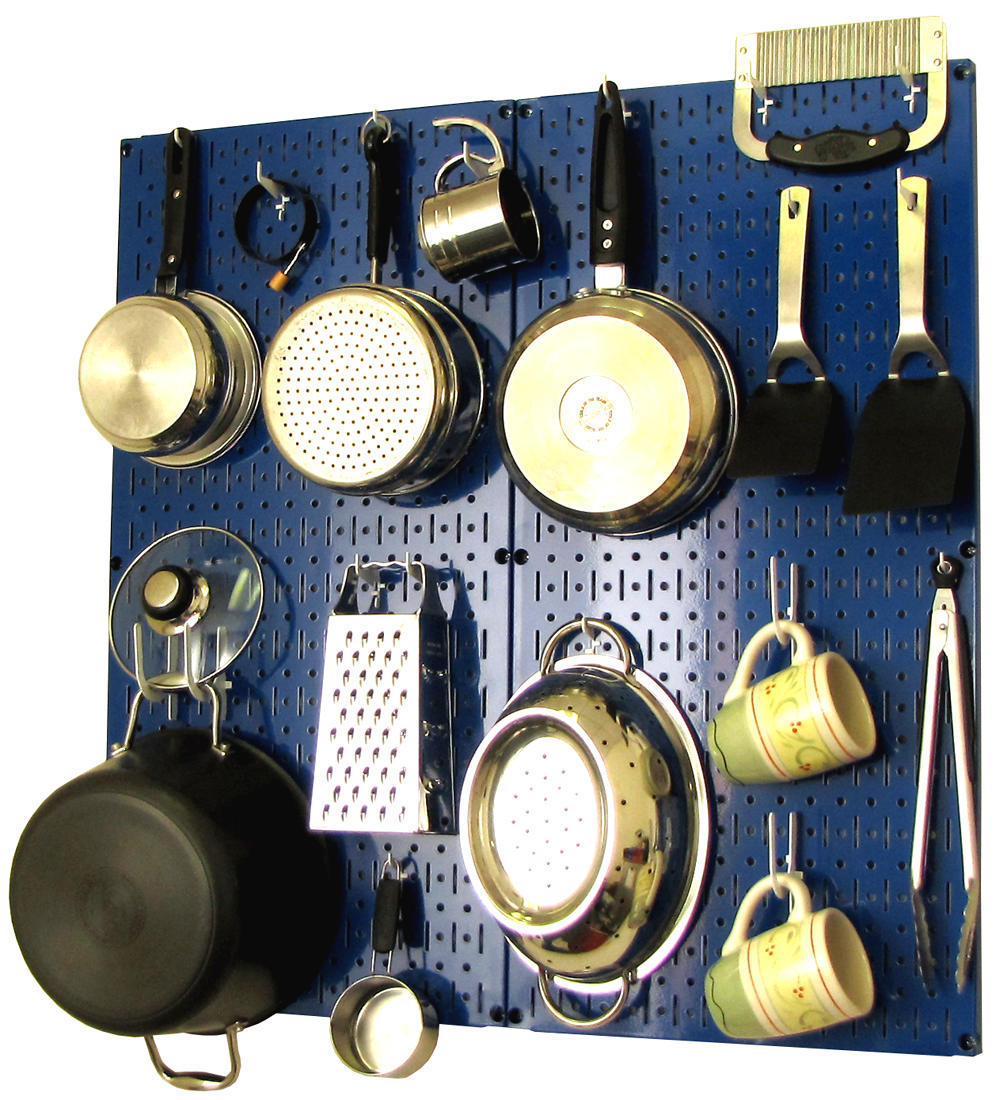 Kitchen Pegboard Storage Rack for Pots and Pans