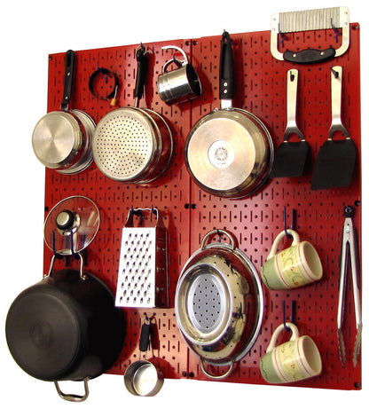 Kitchen Pegboard Storage Rack for Pots and Pans