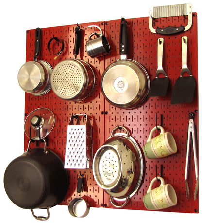 Kitchen Pegboard Storage Rack for Pots and Pans