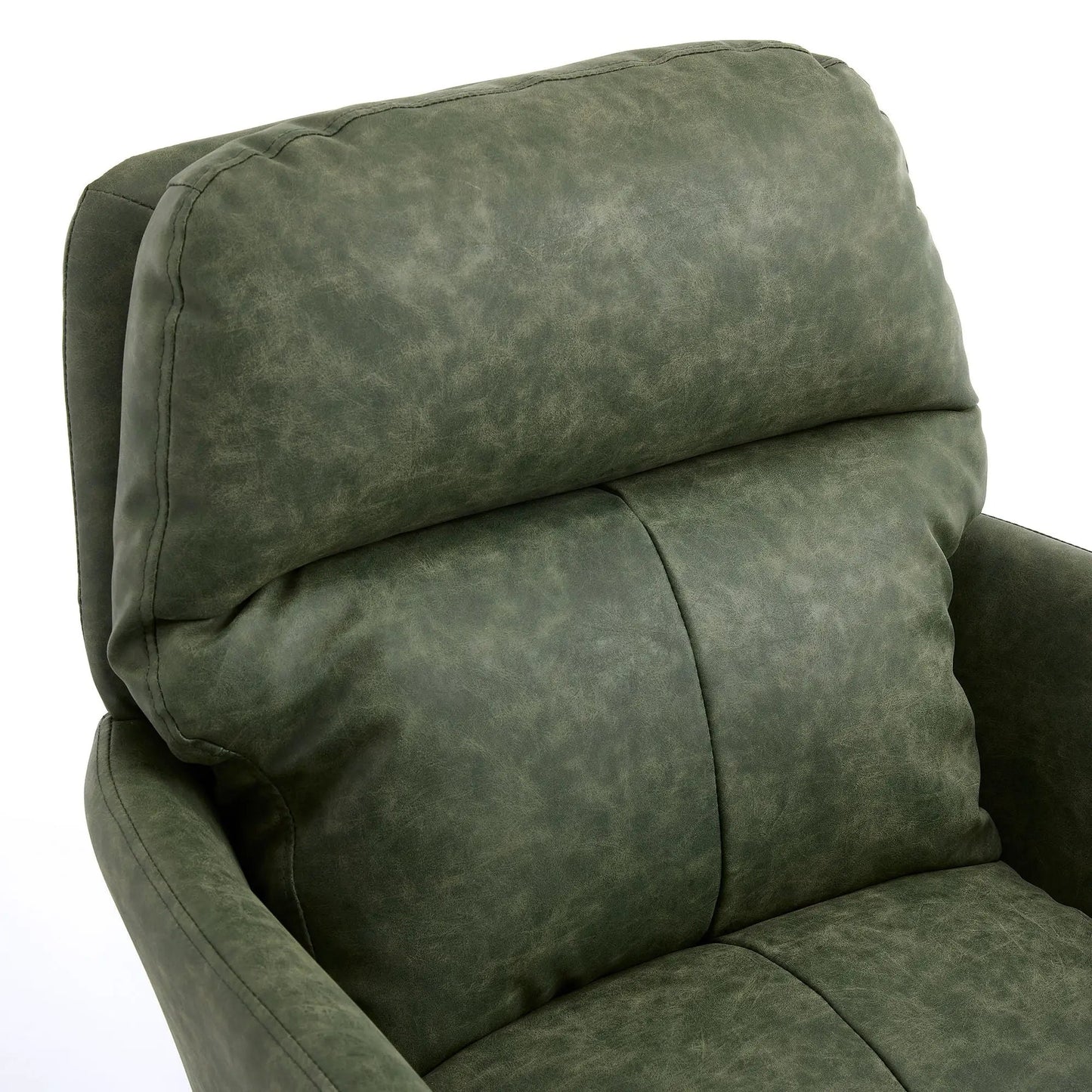 Office chair with adjustable height, green leather upholstery Unique Piece Furniture on Tampa Home & Garden Store