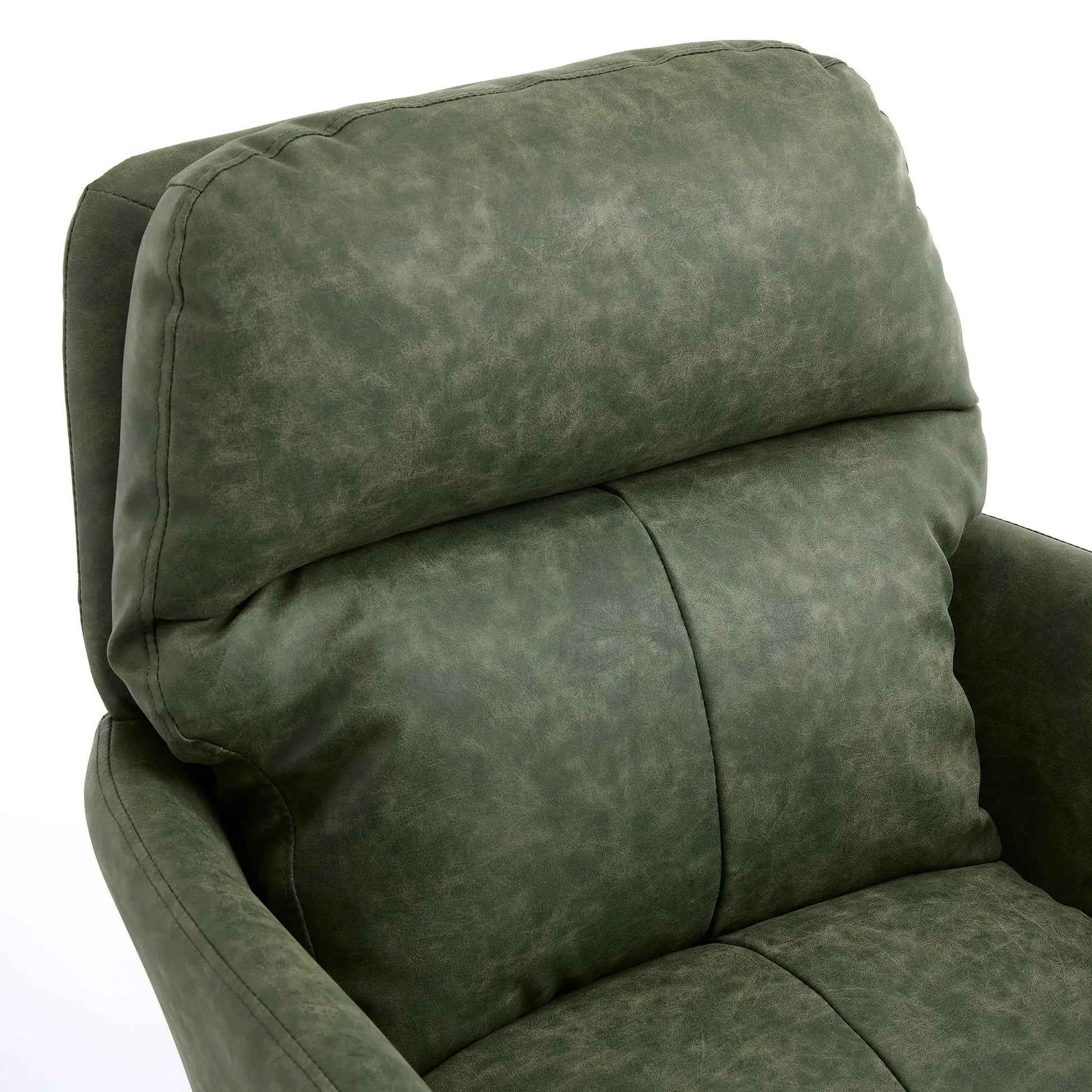 Office chair with adjustable height, green leather upholstery Unique Piece Furniture on Tampa Home & Garden Store