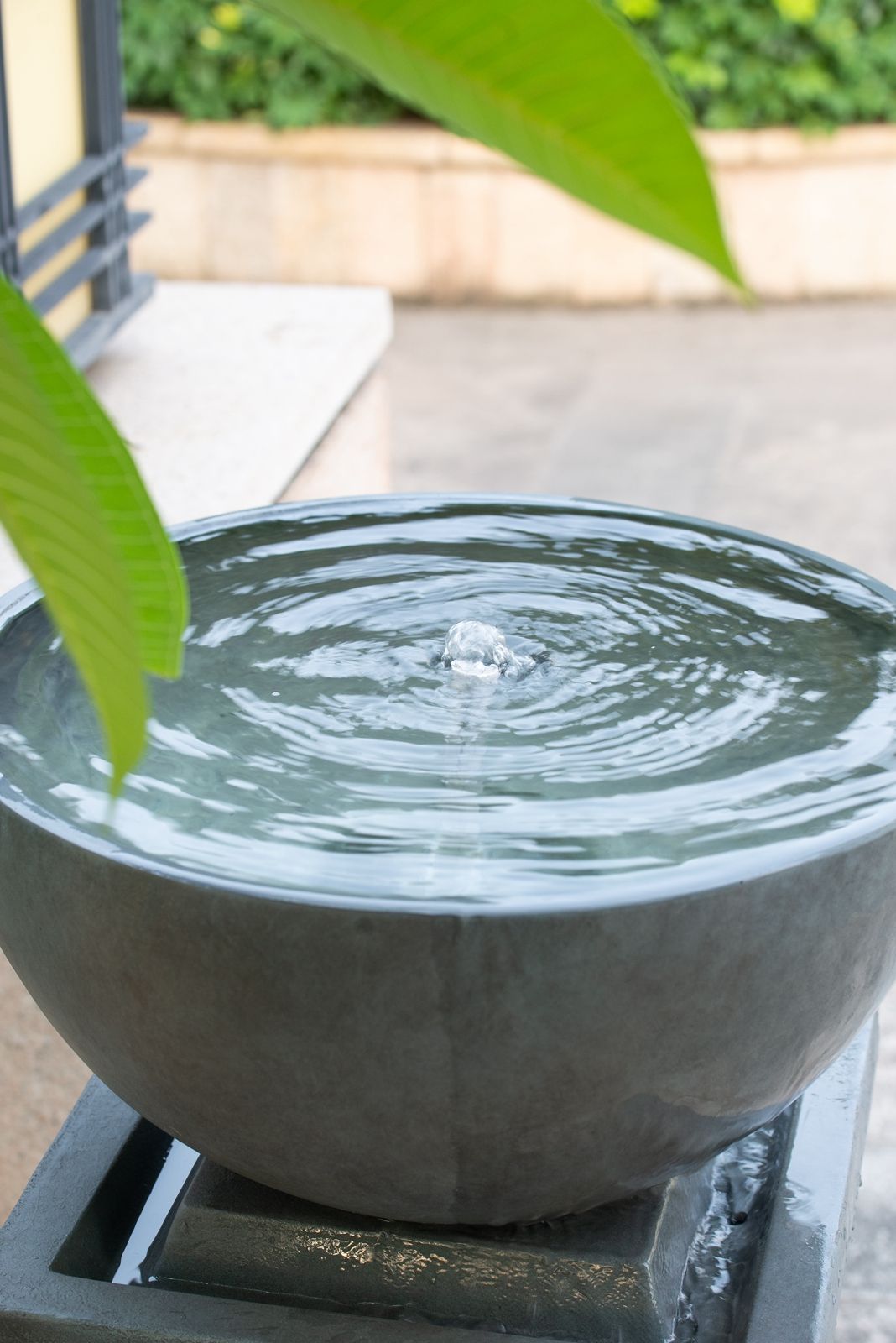 Zen Bowl Water Fountain and Relaxing Garden Decor