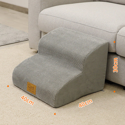 Ladder Bedside Small Dog Cat Ladder by Sell My Stuff, grey sofa-step ramp, 40x40cm base, 30cm tall on Tampa Home & Garden Store