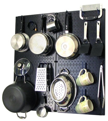 Kitchen Pegboard Storage Rack for Pots and Pans