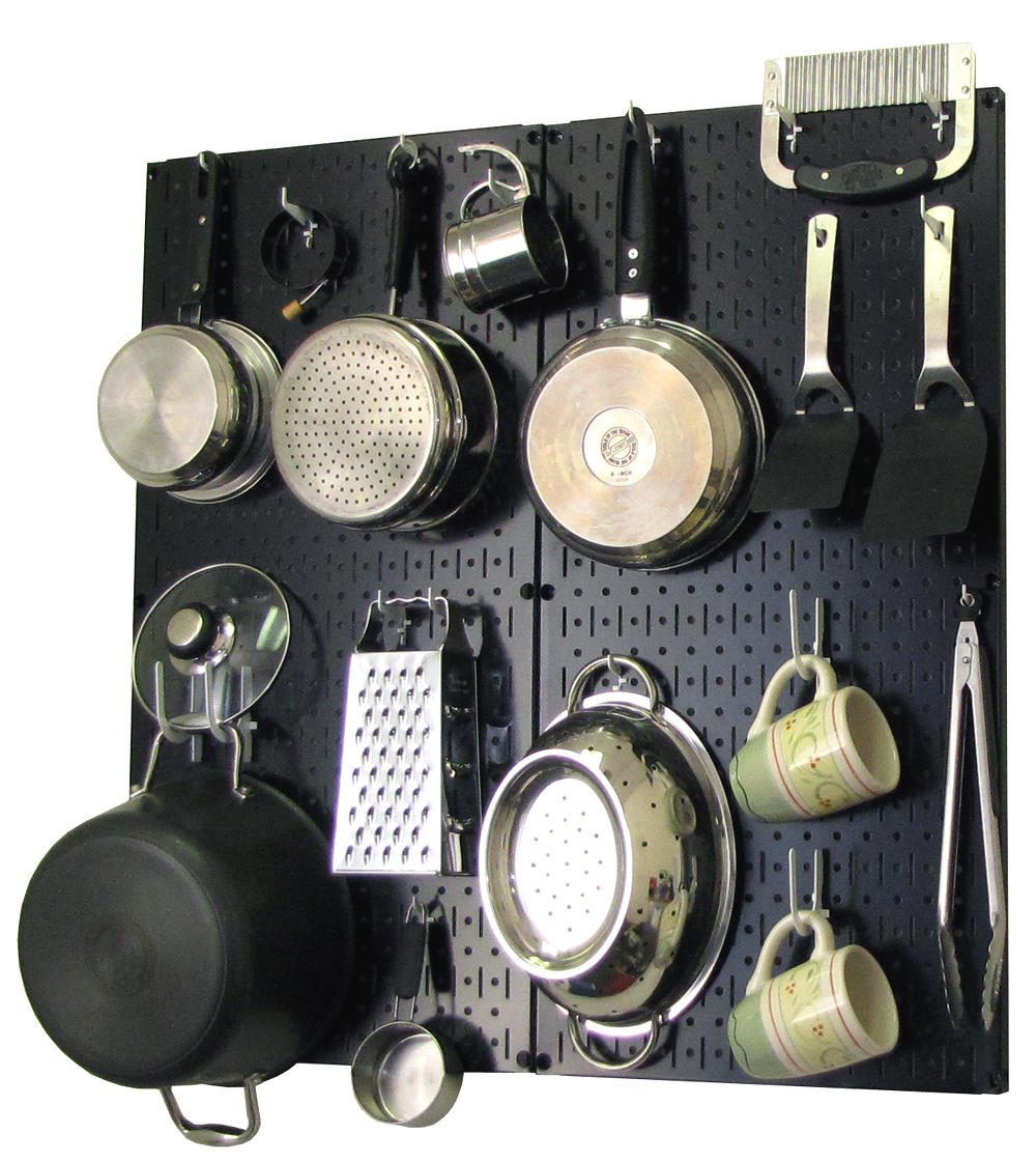 Kitchen Pegboard Storage Rack for Pots and Pans