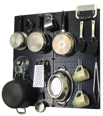 Kitchen Pegboard Storage Rack for Pots and Pans