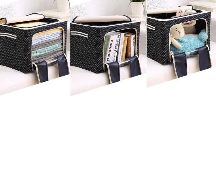 Steel Frame Storage Box With Oxford Cloth Cover