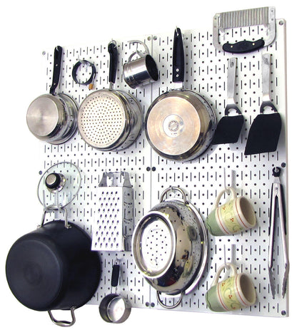 Kitchen Pegboard Storage Rack for Pots and Pans
