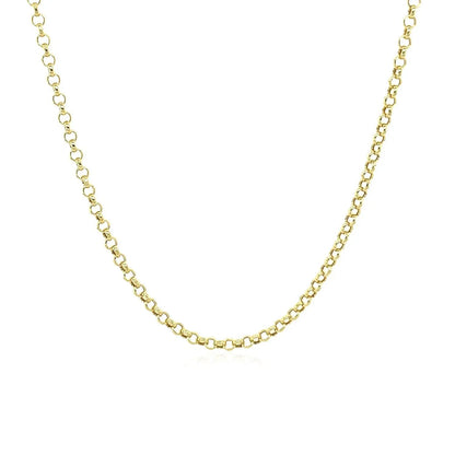 14k yellow gold rolo chain necklace 1.9mm, brand Bids.com on Tampa Home & Garden Store